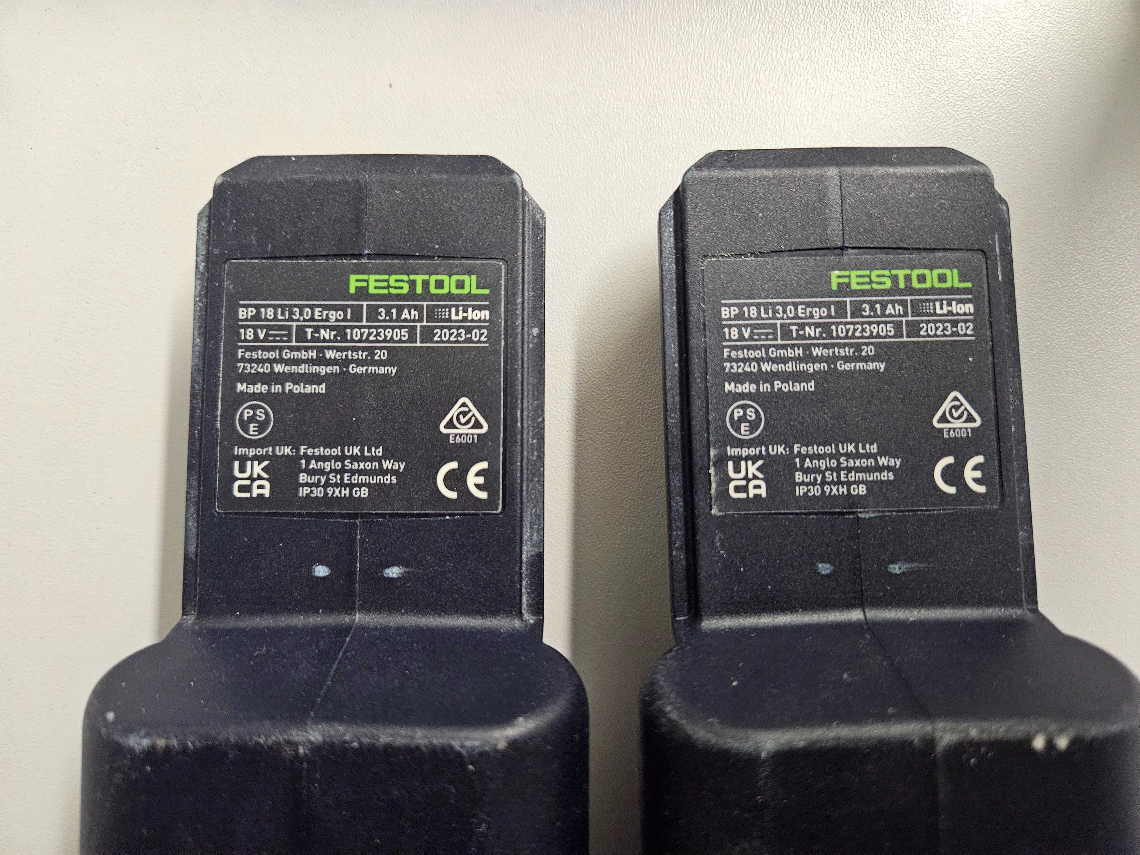 Akumulatorowa Szlifierka Oscylacyjna FESTOOL RTSC 400 + 2 Aku + Ład