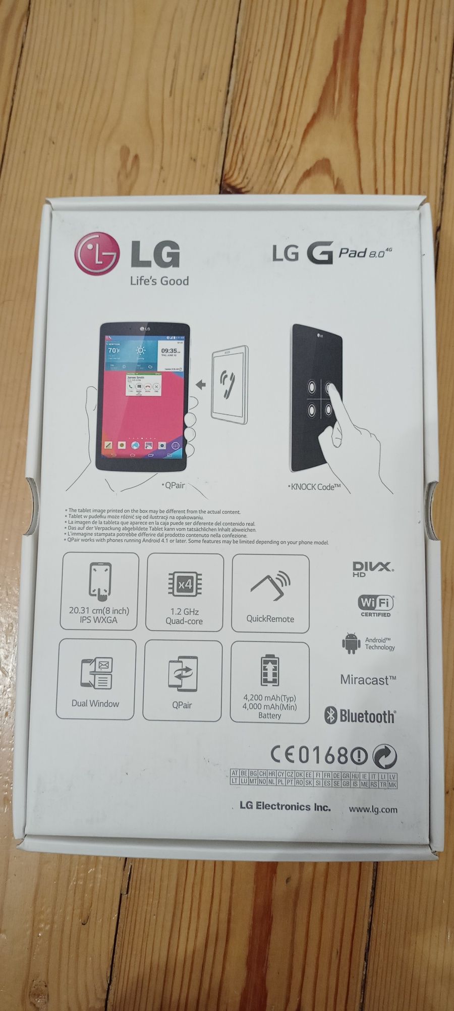Tablet LG G Pad 8.0 + etui