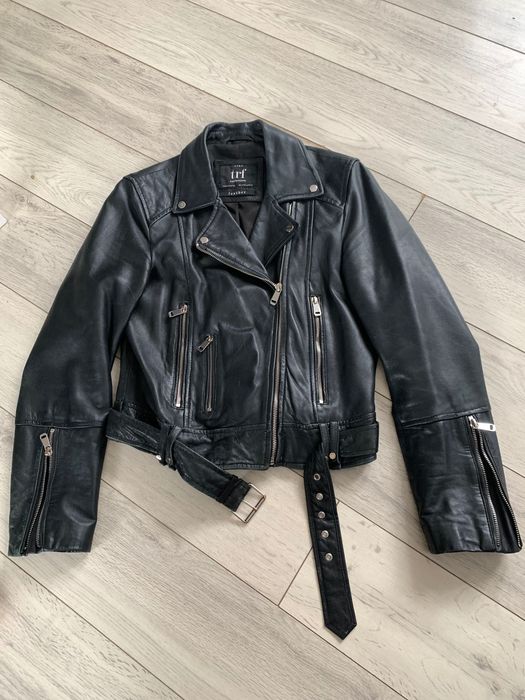 Zara krótka damska ramoneska 100% skóra naturalna M