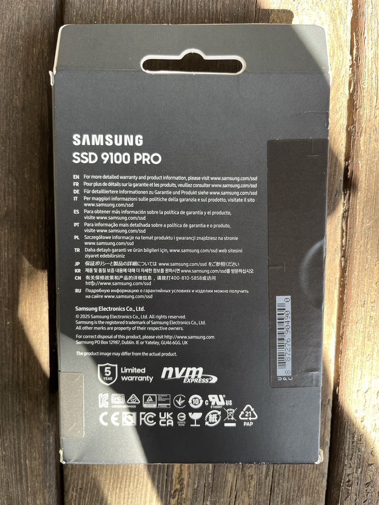 SSD накопичувач Samsung 9100 PRO 2 TB (MZ-VAP2T0BW)