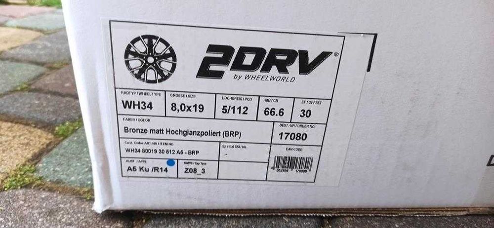 Nowe Alufelgi Wheelworld wh34 19 5X112 Audi VW Mercedes Seat Skoda