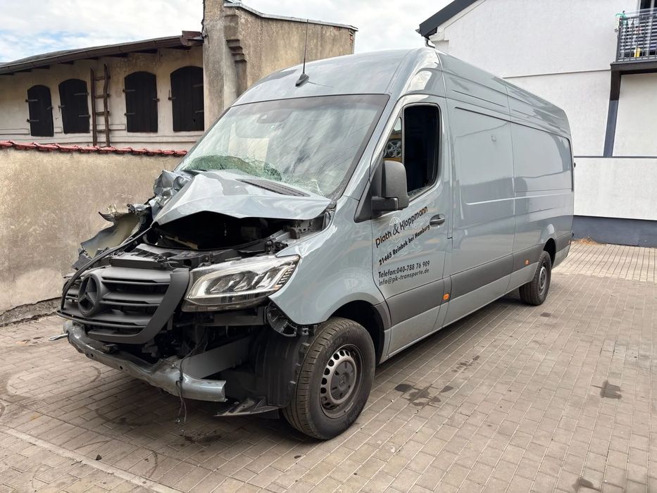 Mercedes-Benz Sprinter  LONG, 2.0 Diesel 170KM, Sprowadzony z Niemiec, Uszkodzony, Kamera, LED