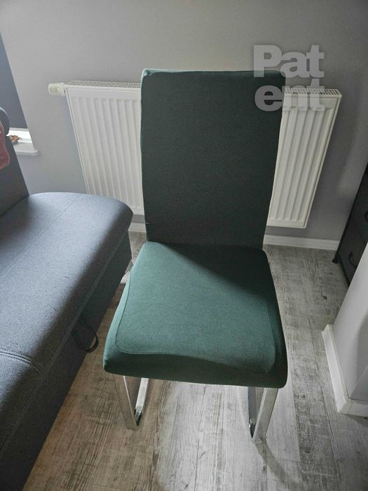 Pokrowce na krzesła elastyczne 4 sztuki butelkowa zieleń