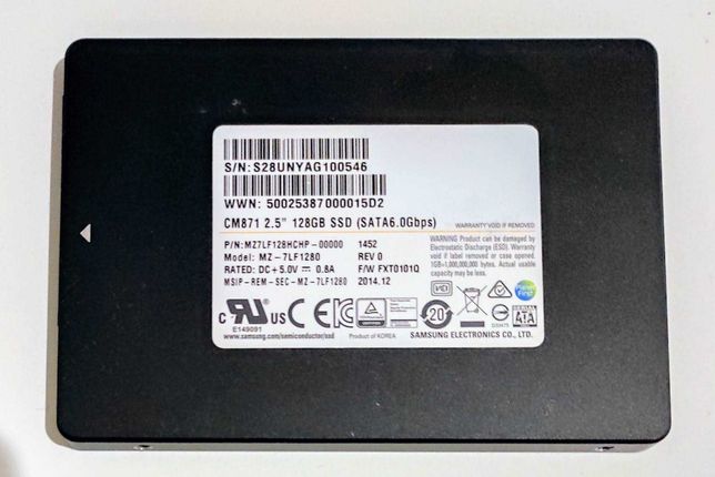 Disco 2,5" SATA SSD SAMSUNG 128 GB
