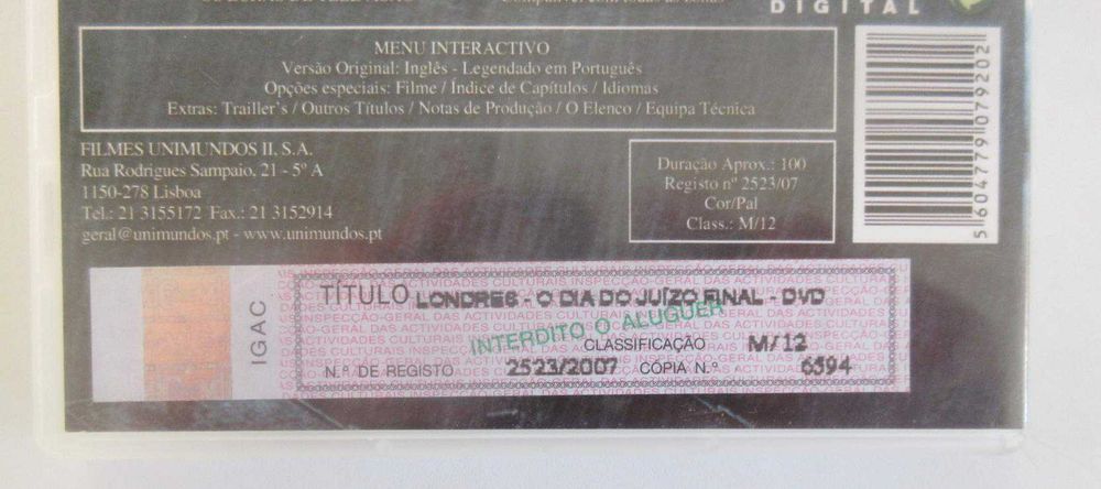 LONDRES: O Dia Do Juízo Final (DVD)