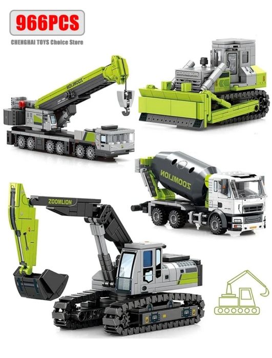 Конструктор строительная техника  966 шт блоков Лего Совместим с LEGO
