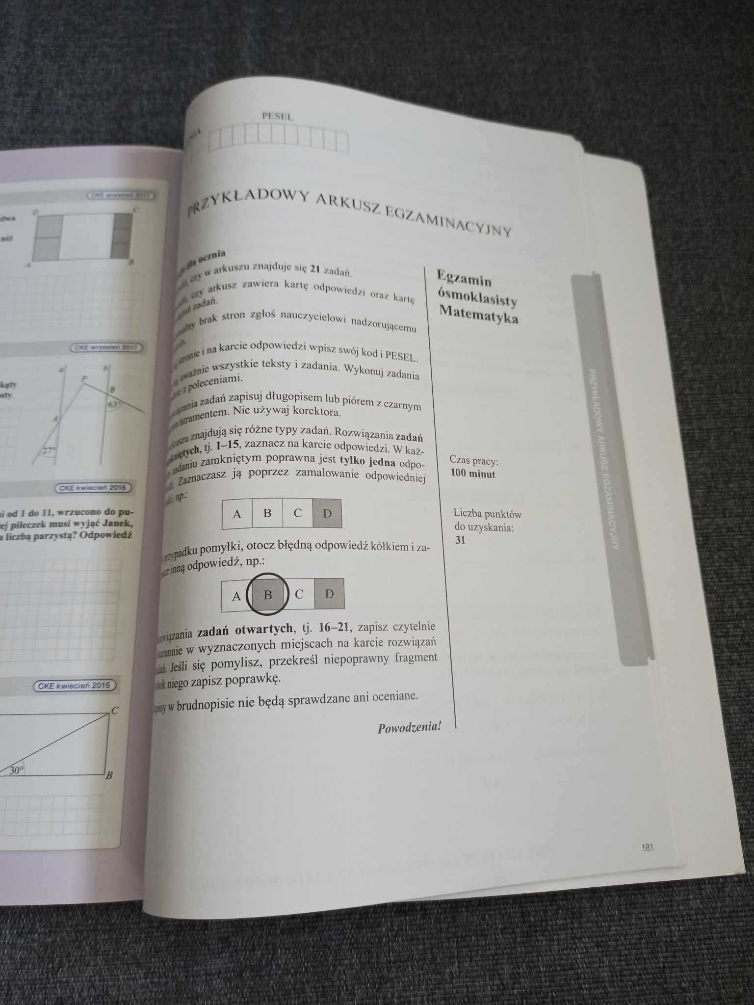 Teraz egzamin ósmoklasisty matematyka Nowe wydanie