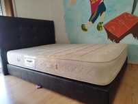 Cama (sommier e cabeceira) e colchão