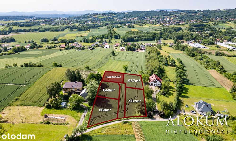 Działki widokowe w pobliżu Wieliczki