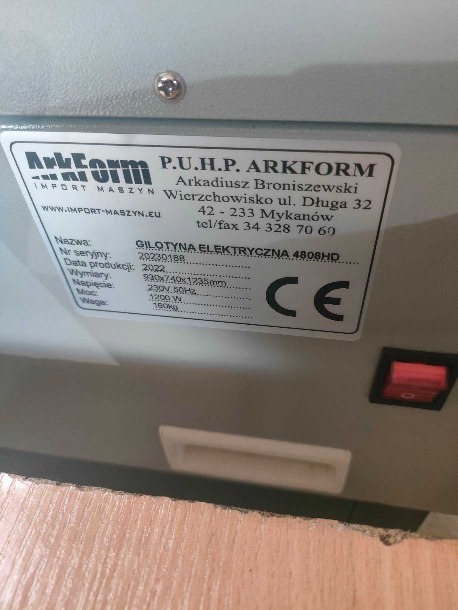 GILOTYNA 480MM elektryczna 4808HD do papieru faktura