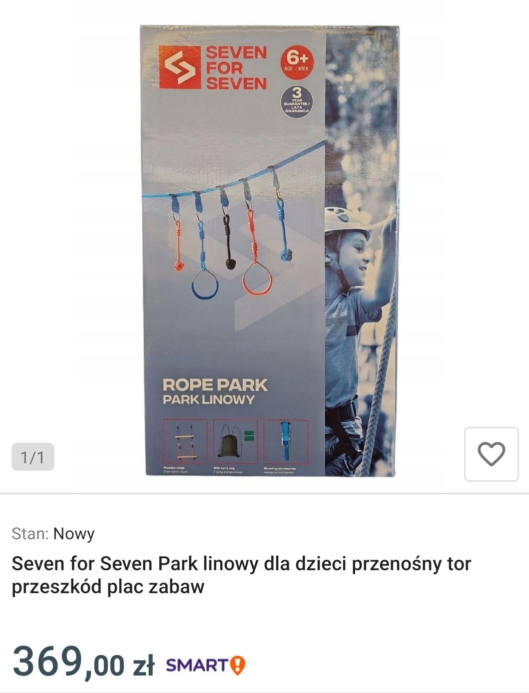 park linowy dla dzieci NOWY