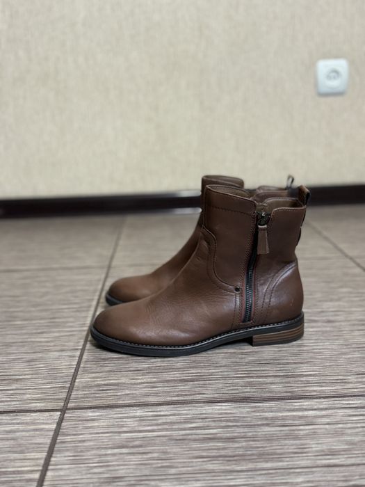 Черевики жіночі шкіряні коричневі Max, натуральна шкіра