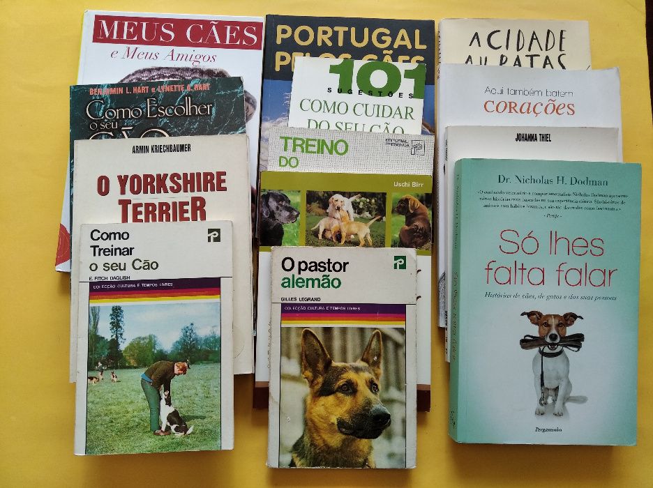 Muitos livros sobre cães