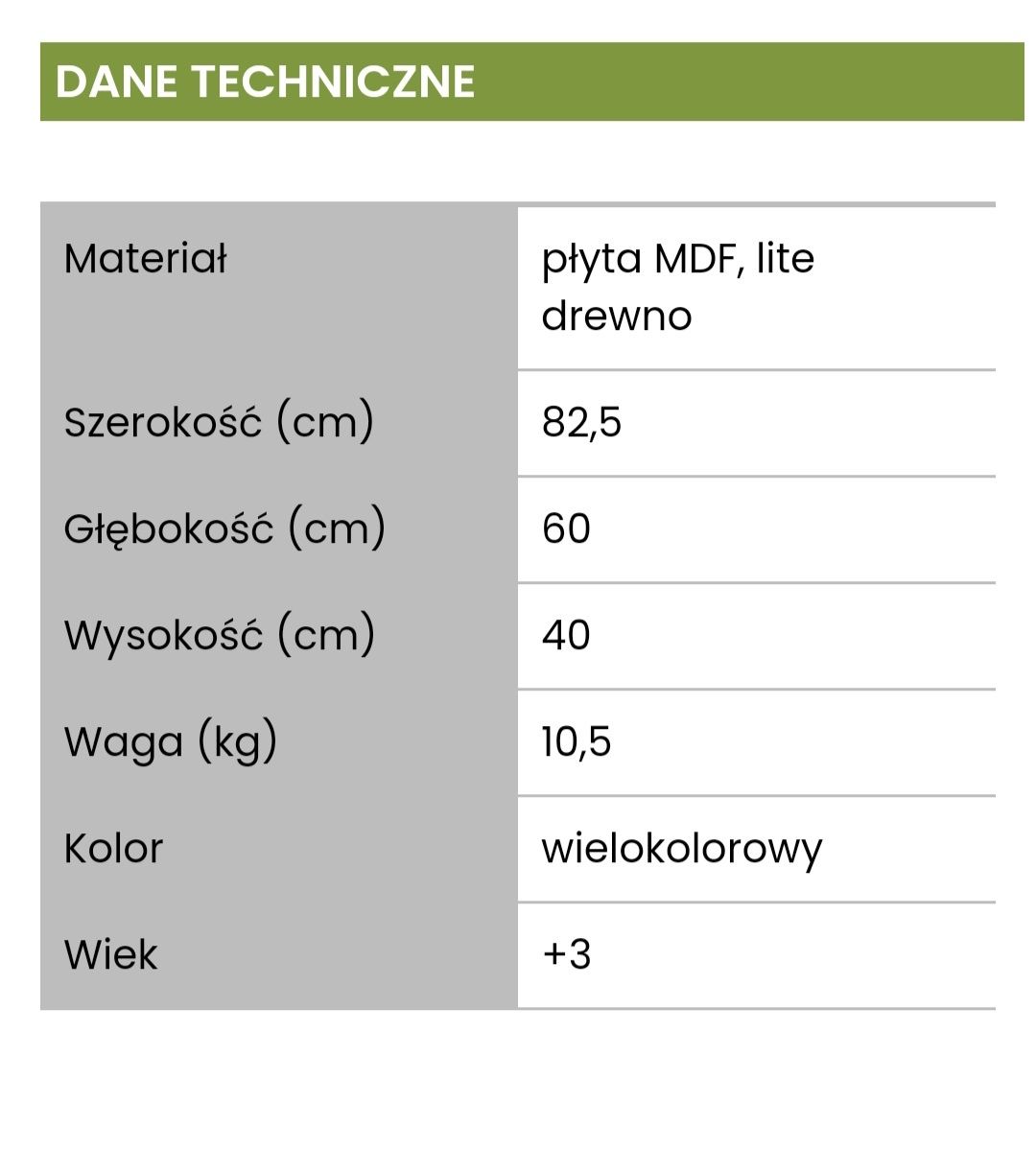 Stolik dla dzieci z torem, drewniany