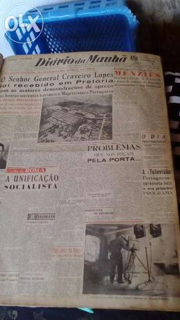 Jornais 1947 e 1956 diario da manha