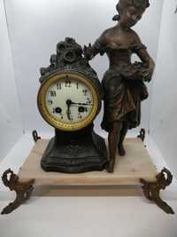 Antigo relógio de mesa Frances Japy Freres D. HONNEUR a funcionar