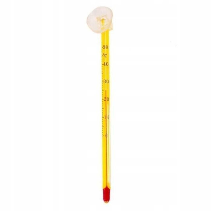 Szklany Termometr Akwariowy Jeneca AT03 Cienki,Wodoszczelny Przyssawka