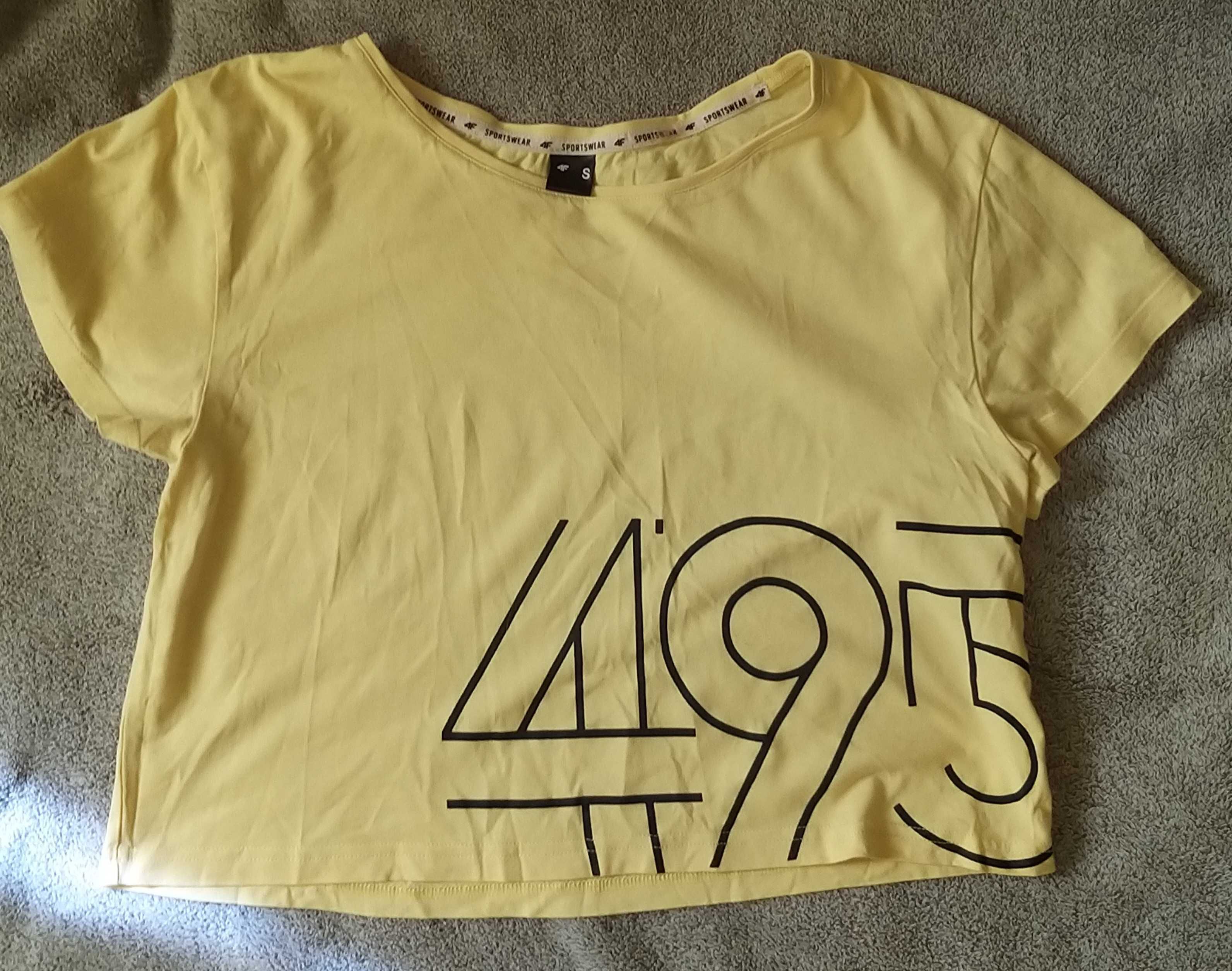 Żółty t-shirt 4F