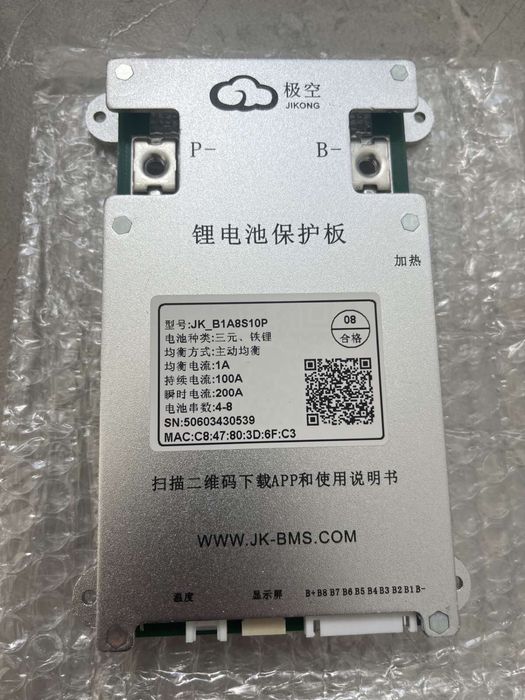 БМС плата BMS JK-B1A8S10P для збірки акумуляторів Lifepo4