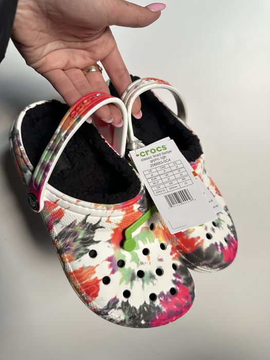 Дитячі утеплені оригінальні сабо Crocs