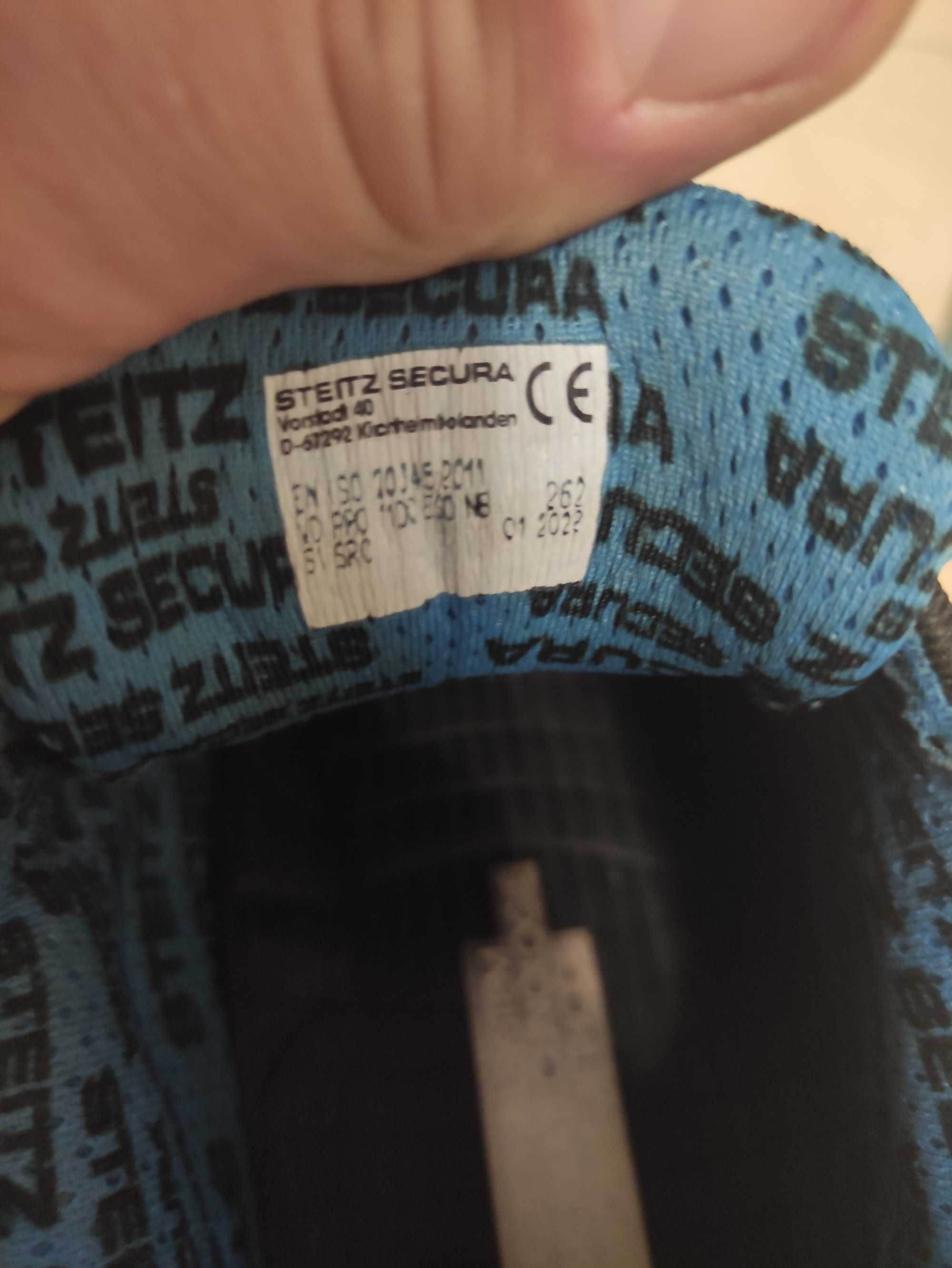 Męskie buty robocze Steitz Secura VD PRO 1100 ESD SRC 41 26,2 cm bdb