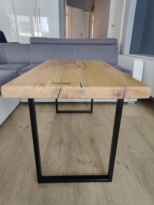 Stół z jesionu + nogi stalowe