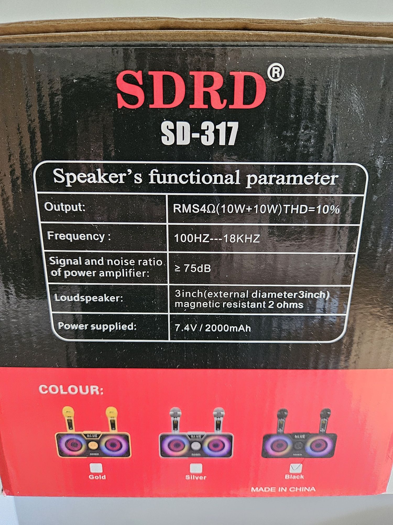 Automat Głośnik Bezprzewodowy Do Karaoke 2 Mikrofony 6 sztuk Nowe Mikr