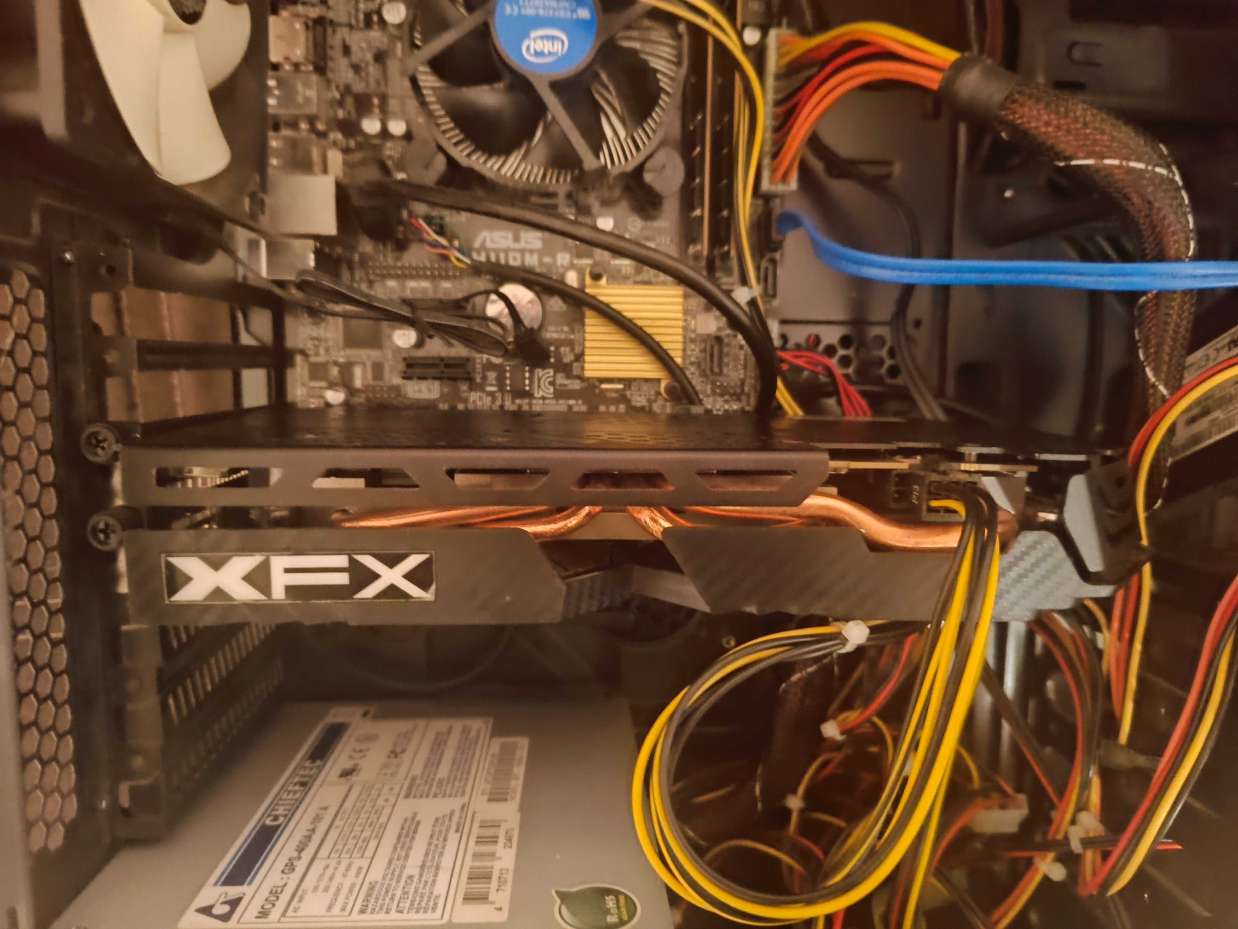 komputer do Gier gamingowy +monitor DDR4 SSD ZALMAN GRAFIKA 8GB PAMIĘĆ