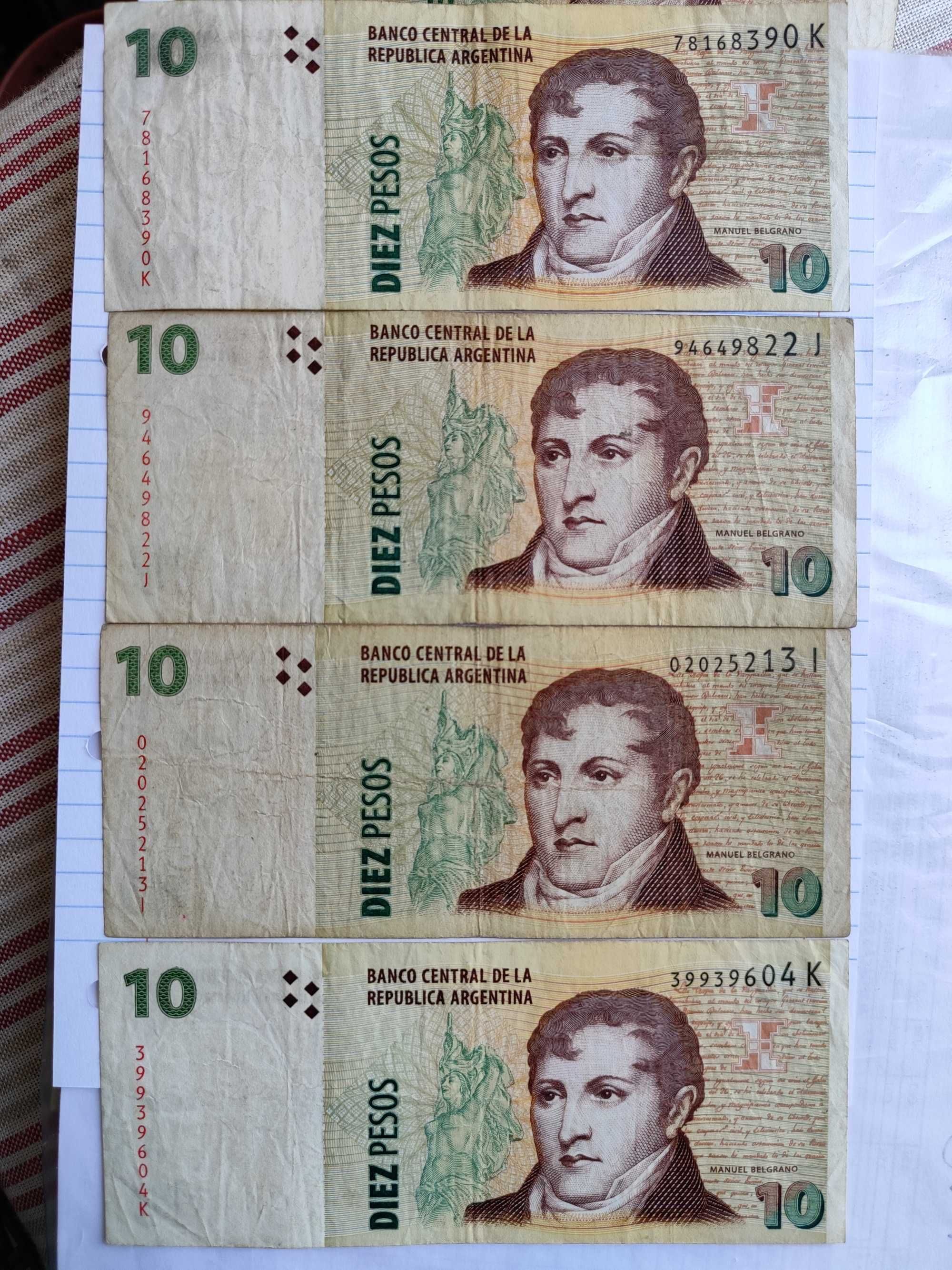 Várias notas para venda individual por 1€ - Diversos países