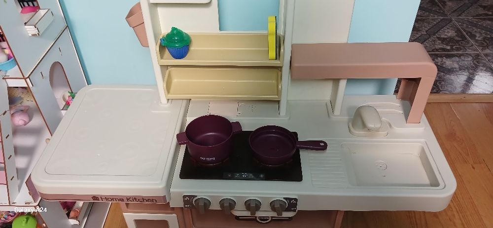Велика дитяча іграшкова кухня з парою водою світлом та звуком 93см