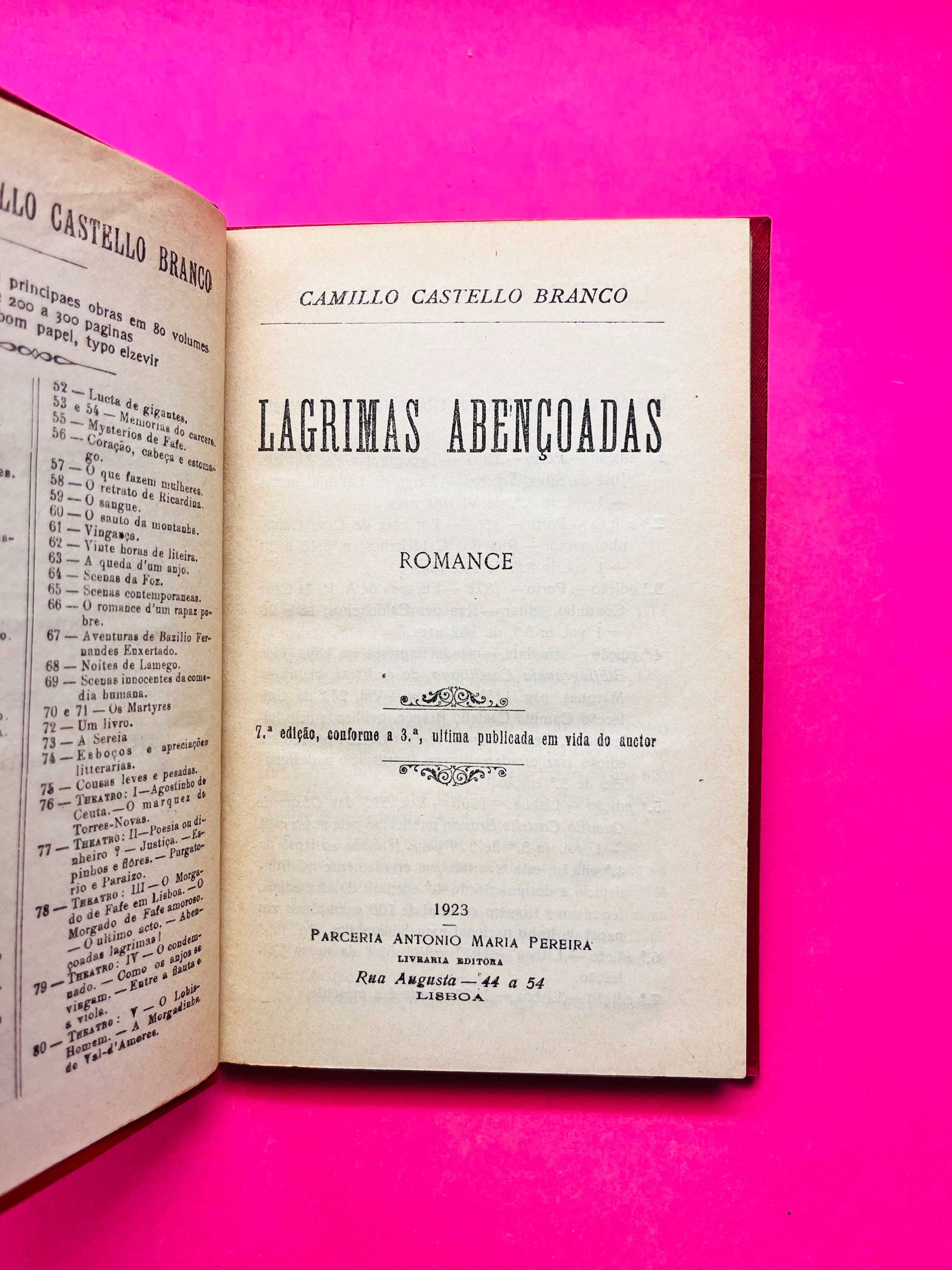 Lagrimas Abençoada - Camillo Castello Branco