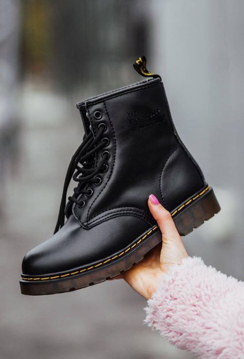 Ботинки мужские Dr. Martens 1460 Black 11822006 Доктор Мартинс (ХУТРО)