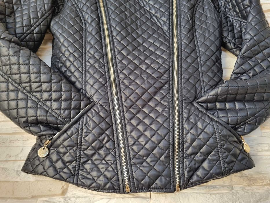 Kurtka Ramoneska Pikowana Czarna S