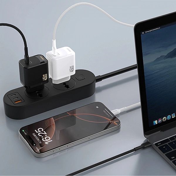 Ładowarka sieciowa Dudao A28/45W GaN USB-C - czarna