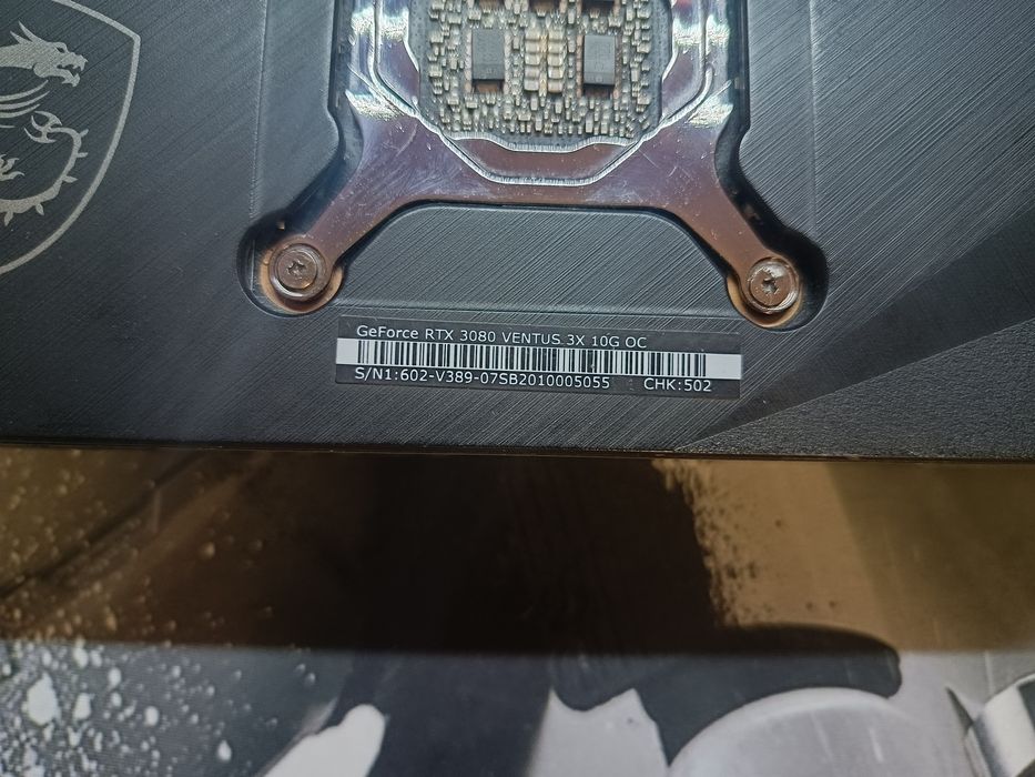 Видеокарта Nvidia RTX 3080 10gb Msi ventus x3 OC