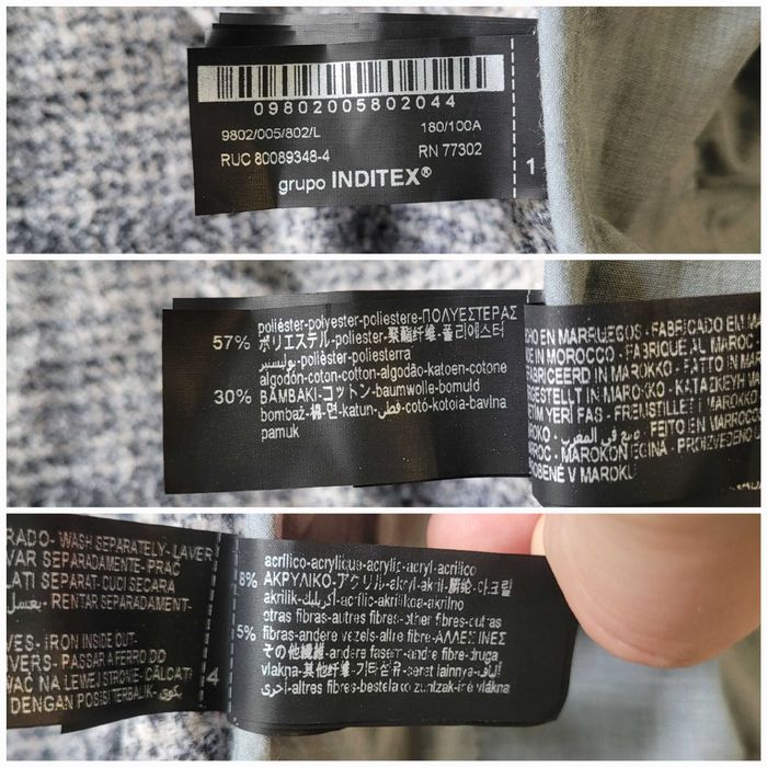 ZARA розмір L чоловіча Relaxed fit куртка сорочка біла сіра оверсайз