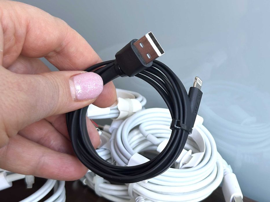 Кабель USB 2.0 - to Lightning 1м метр. Чорний. BLACK