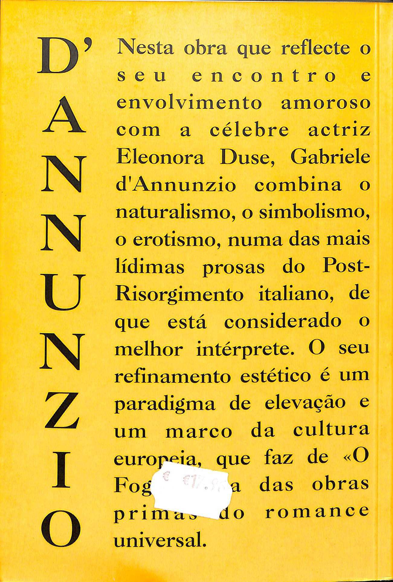 "O Fogo" de Gabriele d' Annunzio [novo]