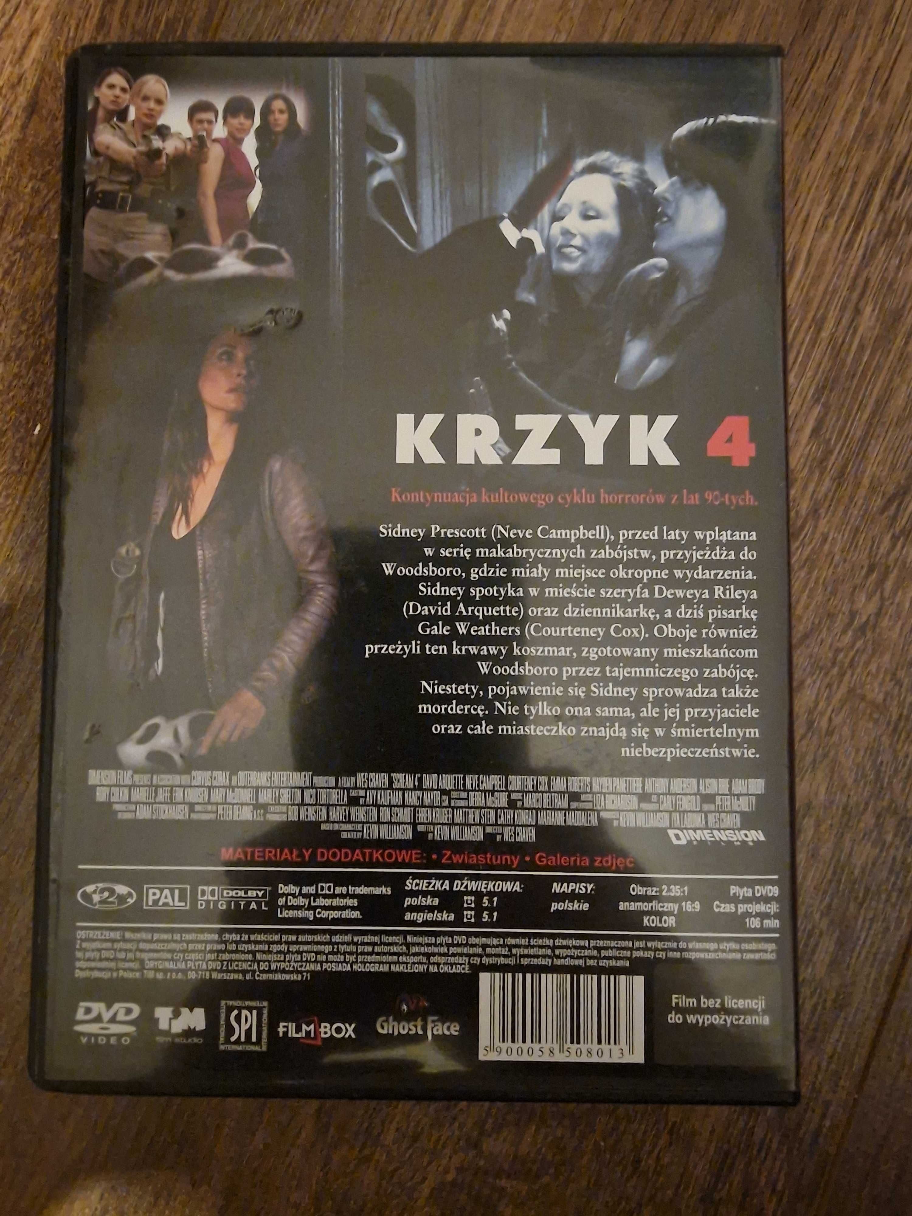 KRZYK 4 - Scream 4 - David Arquette, Neve Campbell - polski lektor