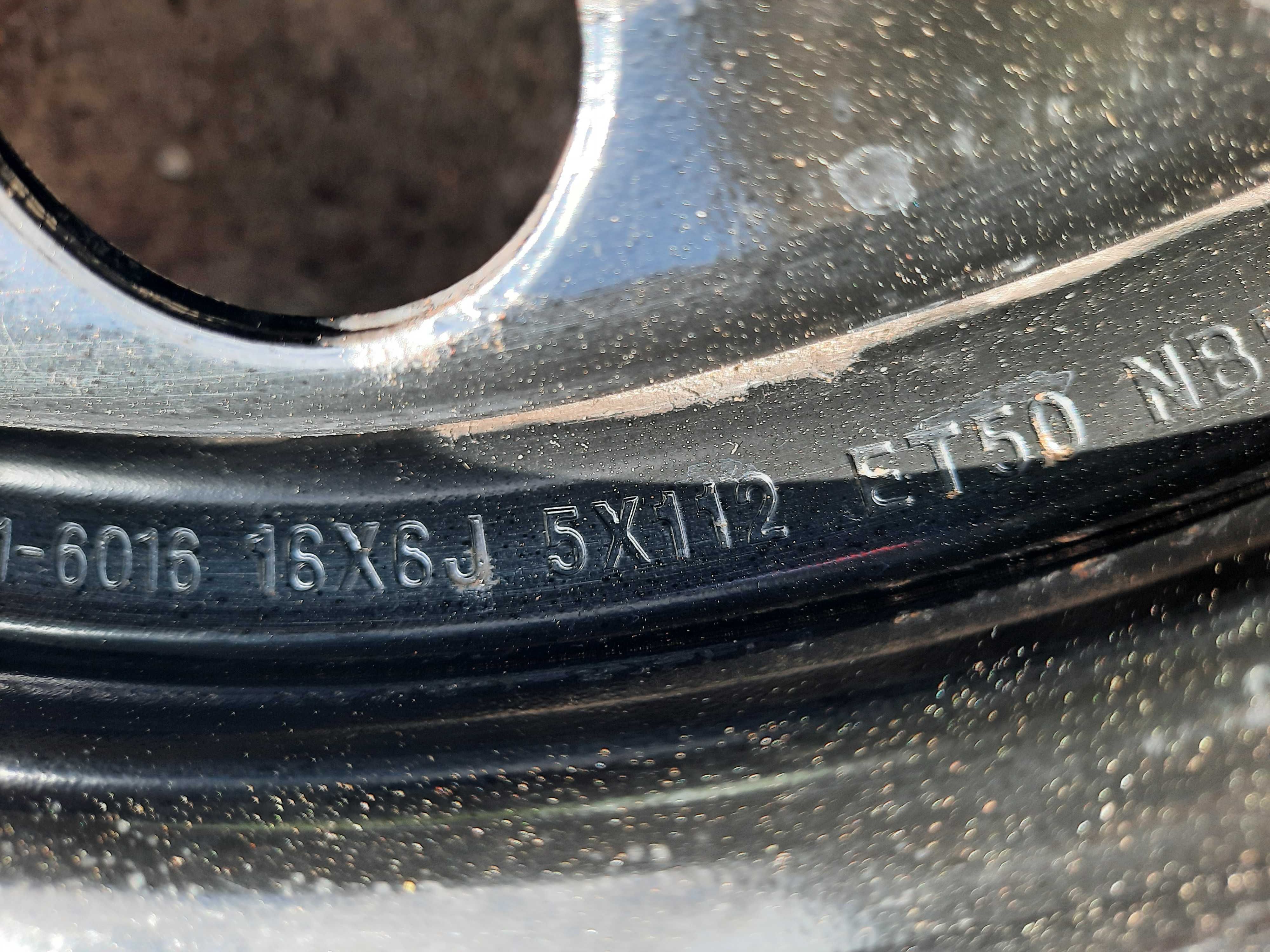 Niemieckie felgi stalowe VW Golf V SKODA Octavia 16" 5x112x57,1 ET 50