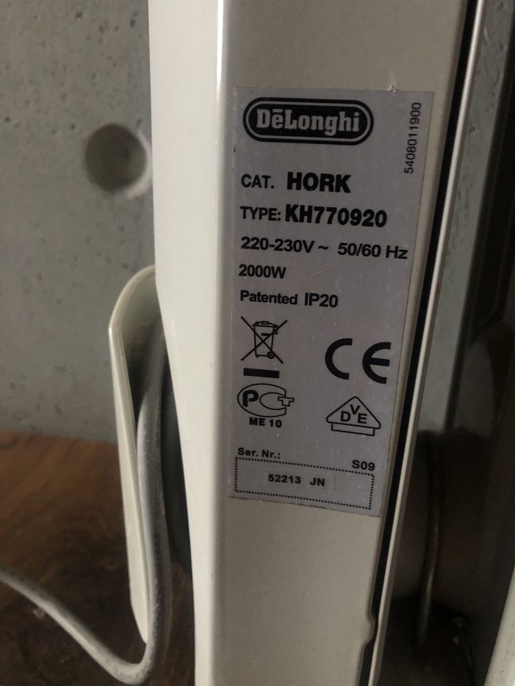 Масляный обогреватель DeLonghi DELONGHI KH 770920