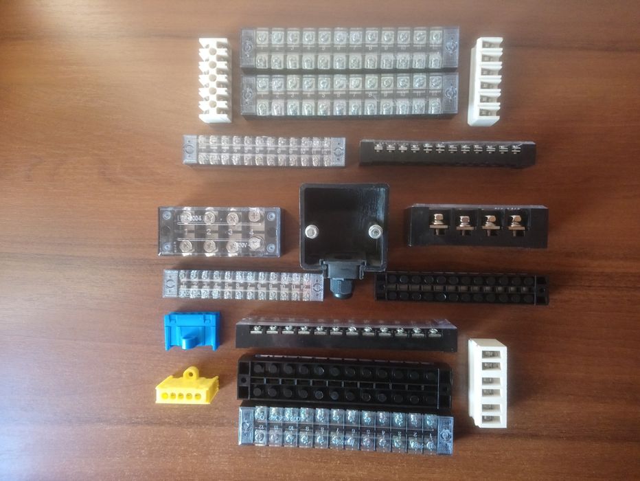 Клемники силовые 60А /600В, 25А /600В,15А/600V, борно эл/двигателя.