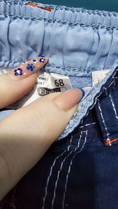 Spodnie ocieplane 68