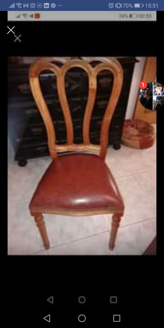 Cadeiras antigas para restauro 5€ o par