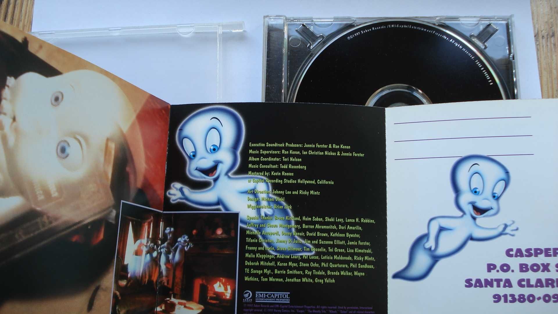 Płyta CD - Duszek Casper (Kacper) soundtrack - muzyka z filmu