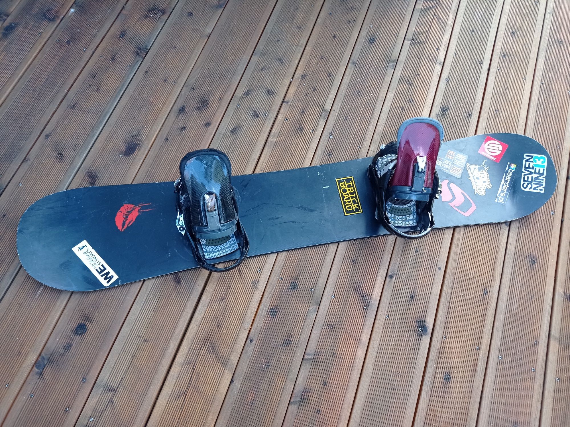 Burton Hate 155 snowboard deska snowboardowa wiązania P1 Carbon Burton