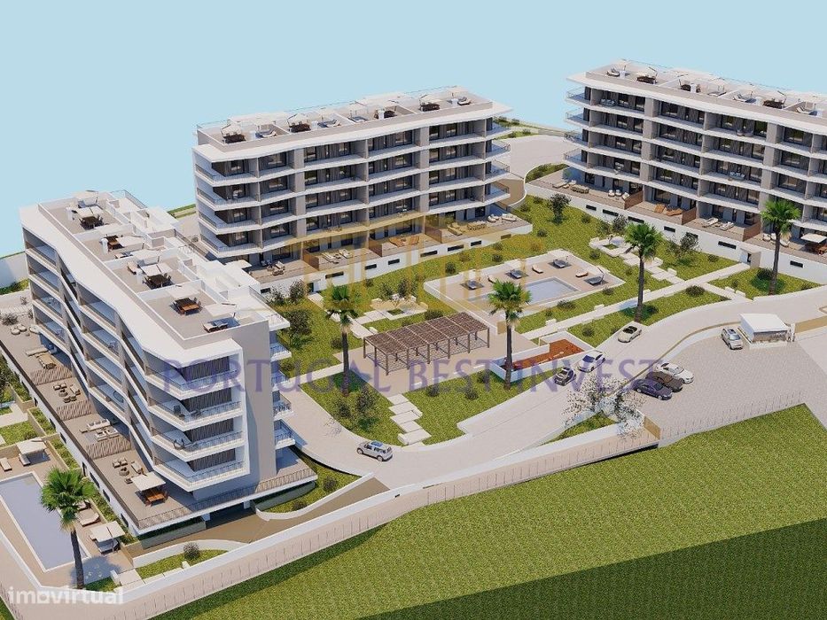 Apartamento T2 perto da praia em condomínio fechado em construção e...