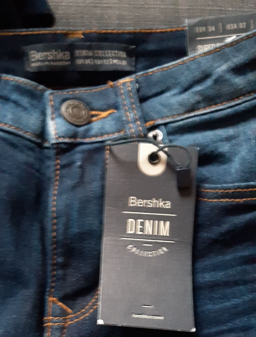 Jeansy skinny BERSHKA roz.34