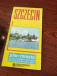 Mapa plan miasta Szczecin 1989 zabytkowa rekwizyt