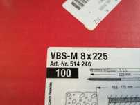Fischer VBS-M 8 x 225 kotwa do okładzin